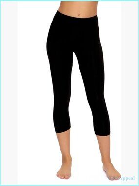 Cotton Modal Capri Leggings - High Stretch Yoga Pants